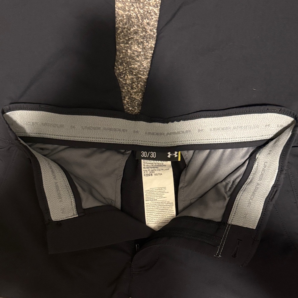 Under Armour Black and Gray Performance Pants